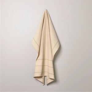 2!!!! HEARTH & HAND NWT flour sack kitchen towel -beige/green